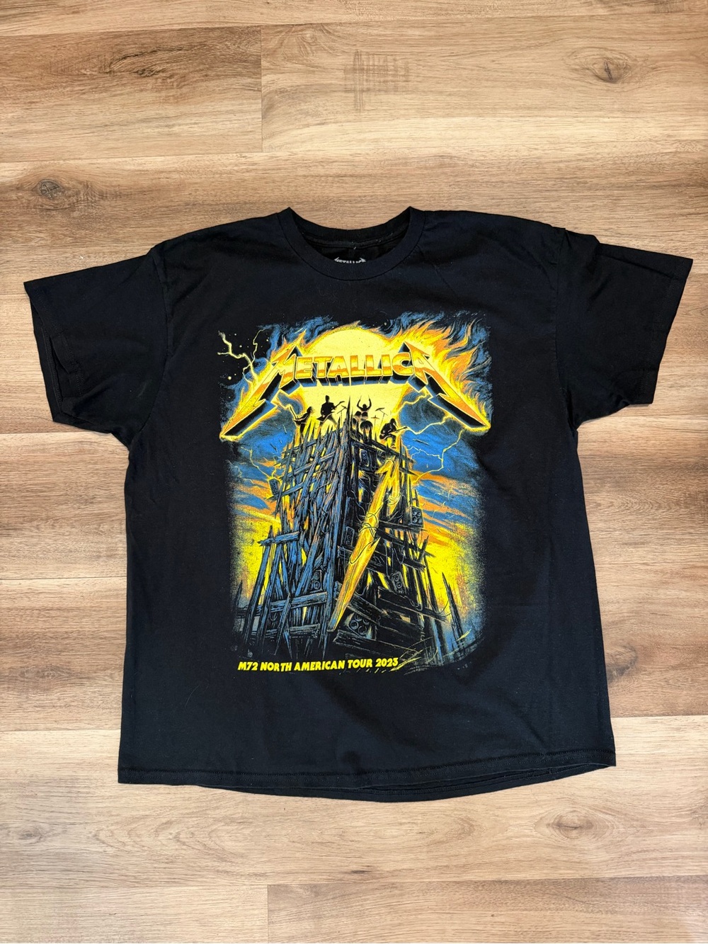 METALLICA M72 Wear-Ever I May Roam T-Shirt XL Black World Tour 2023-2024 Concert